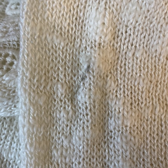Lucky Brand Cream Split Back Sweater - Picture 9 of 13